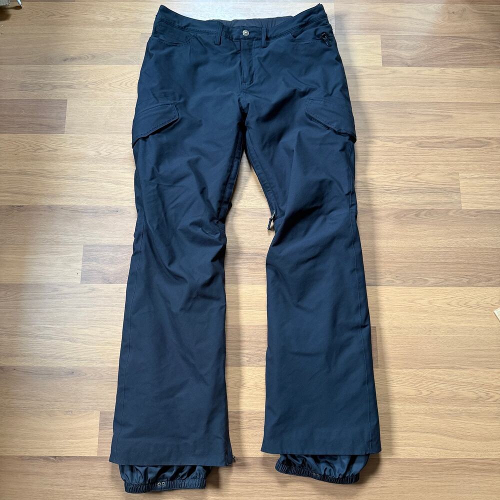 Women's Burton Dryride Black Insulated Lined Snowboarding Winter Snow Pants Sz L